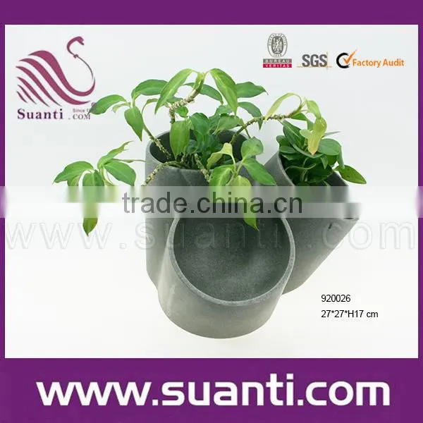 hot selling multi-use polystone pot plant and Office stationery case