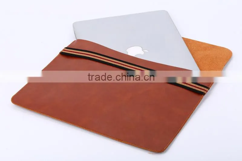 High quality laptop bag for macbook leather case for macbook air pro 13 inch