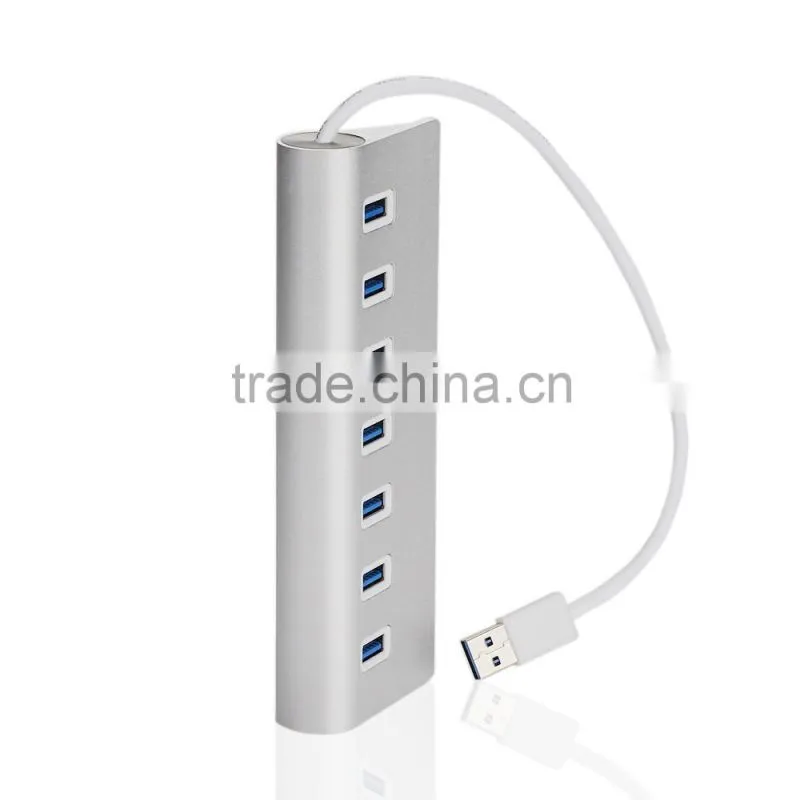 Portable Hub For Desktop Laptop PC Macbook 7 Port Plug and play USB 3.0 Hub
