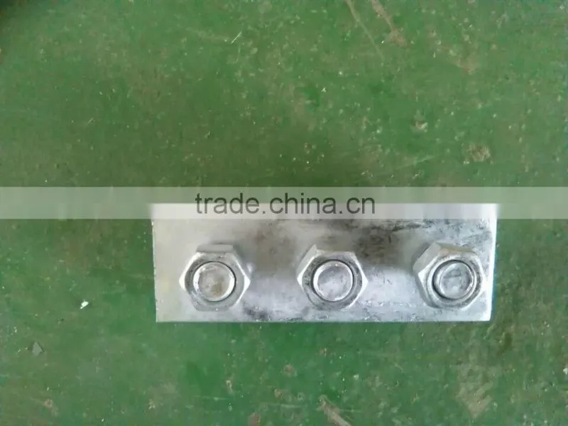 Suspension clamp with 3 bolts / Electric galvanized steel cable clamp