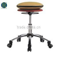 HY1033 Red & Black Fabric Low Price Hospital Chair with Backrest