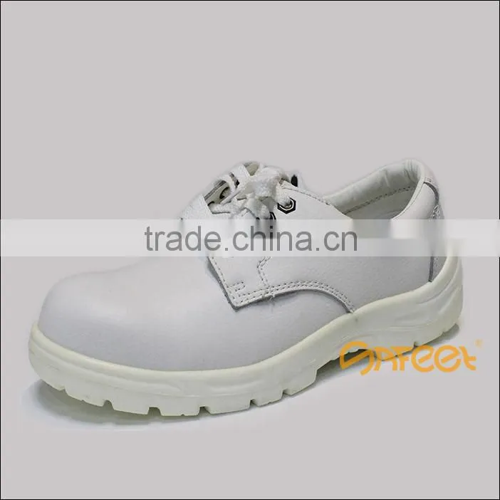 White Lightweight Safety Shoe for Women, Clean Room Work Shoes SA-617