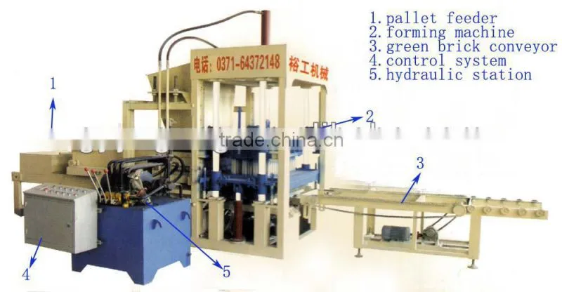 Hot sale cement concrete hydraform brick molding machine