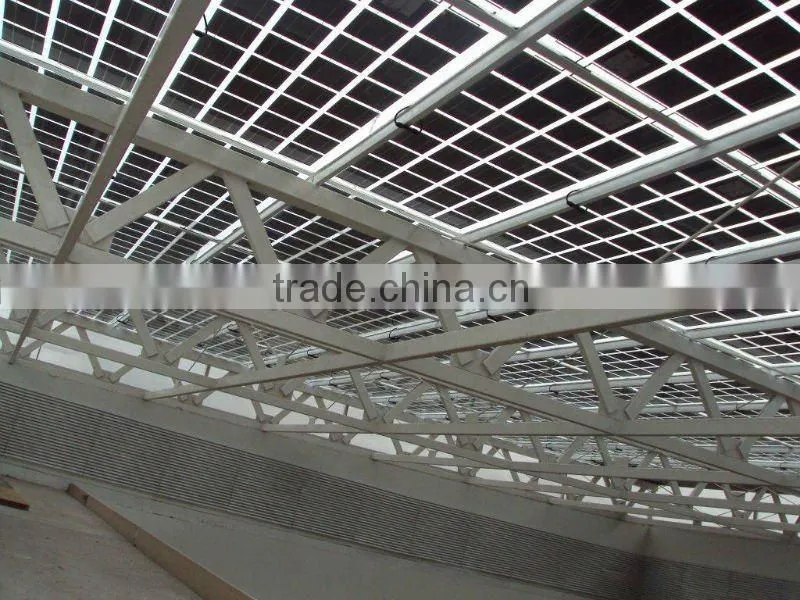 150w transparent solar panel with monocrystalline solar cell
