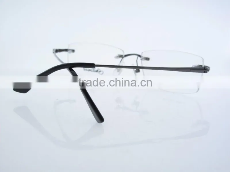 2016 New stylish metal optical eyeglass frames full rimless g658