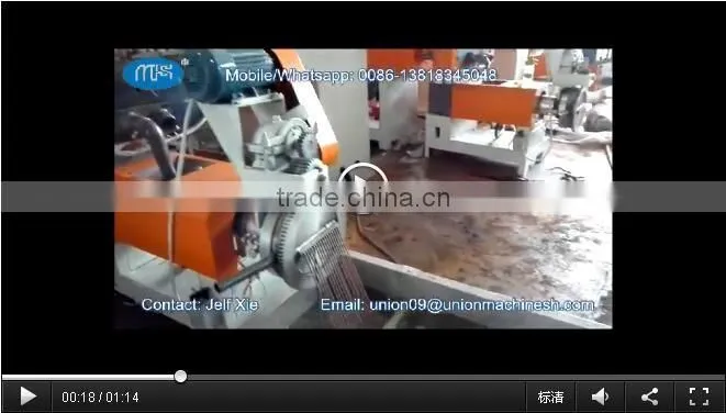 Waste Plastic Recycling 3000 kg h PP PE Granules Machine with Hydraulic Screen Changer