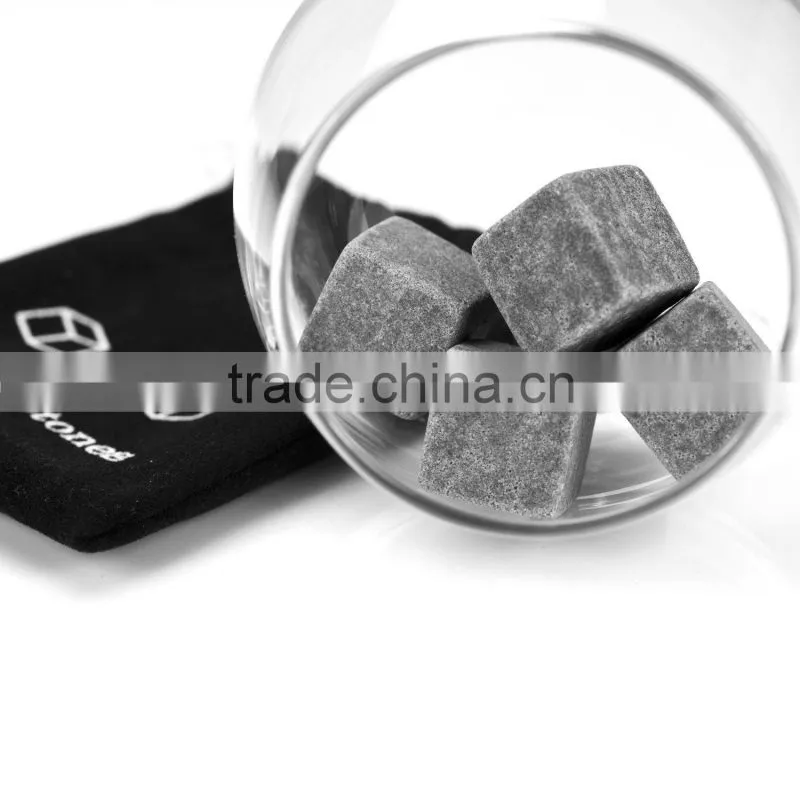 9PCS/Set Chilling Rocks Set Ice Cubes Wine Bourbon Scotch Soapstone Whiskey Stones