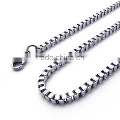 Jewelry Accessory 316L Stainless Steel long box Chain Jewelry Various Sizes of bracelets necklaces bag chains(SC -001))