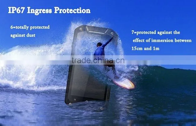 Outdoor smartphone i5800C Smartphone 4.5 Inch QHD IP67 MTK6582 Quad Core 1GB 8GB Android 4.4
