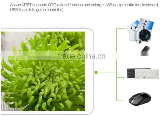 AOSON M76T MT8392 Octa Core 1.4GHz 2G 16G 7 inch IPS OGS Screen Android 4.4 Dual SIM Phone Call Tablet WiFi 13MP Camera