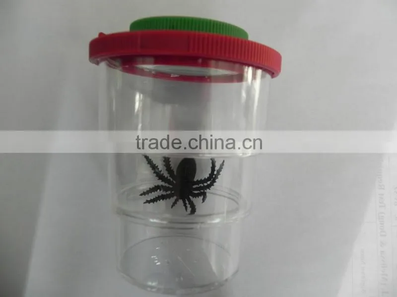 Plastic fashionable insect viewer new three steps insect viewer cup magnifier