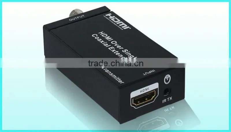Professional HDMI extender over coaxial cable with IR control, 100meters