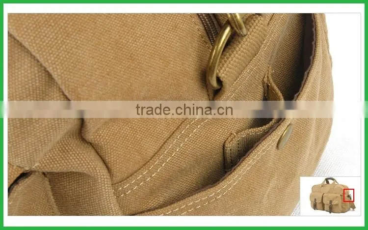 Vintage Canvas Leather Foldable Luggage Travel Bags Cheap Price