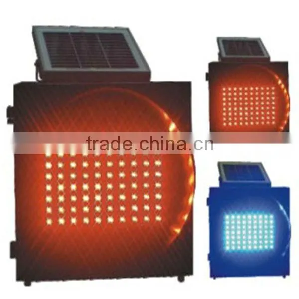 solar led road safety flashing light / solar super bright led furious traffic signal sign /remarkable