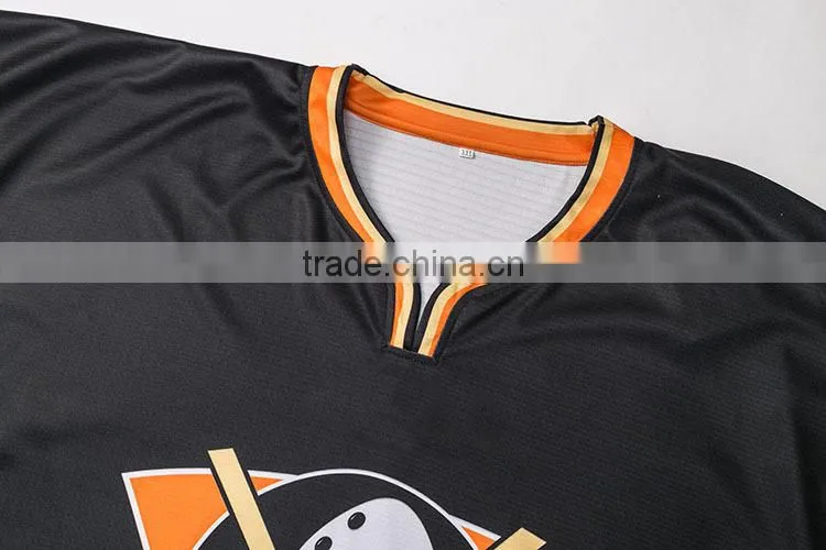 100%polyester comfortable italian printed free design youth Ice hockey jersey
