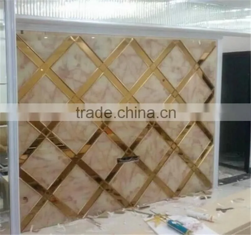 safty decorative glass for wall with deco