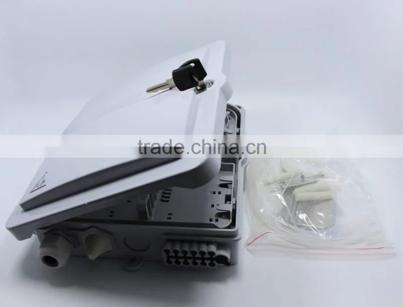 China hot sell Plastic shell Fiber optic distribution box 24 cords