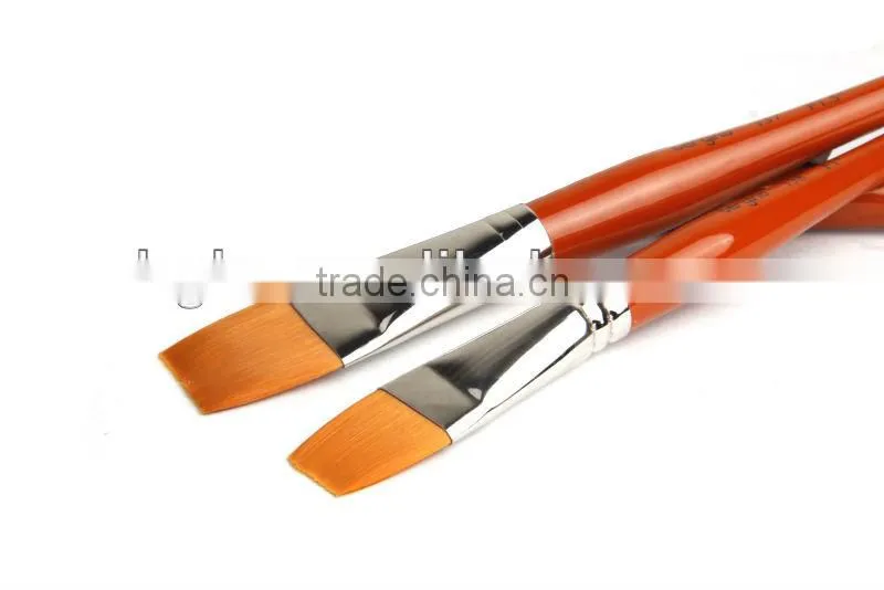 in stock BGN-136 Bergino master professional XL size flat shape nylon hair artist paint brush