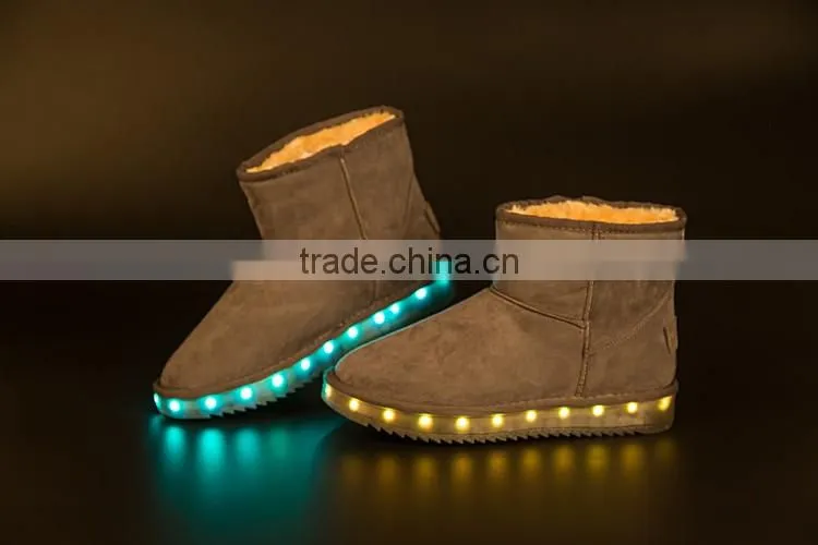 led snow boot High quality Fashion Led Light Up Snow Boots new products