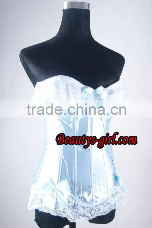 Hotsale Fashion Woman Sexy Lovely Blue Princess Corset For Party