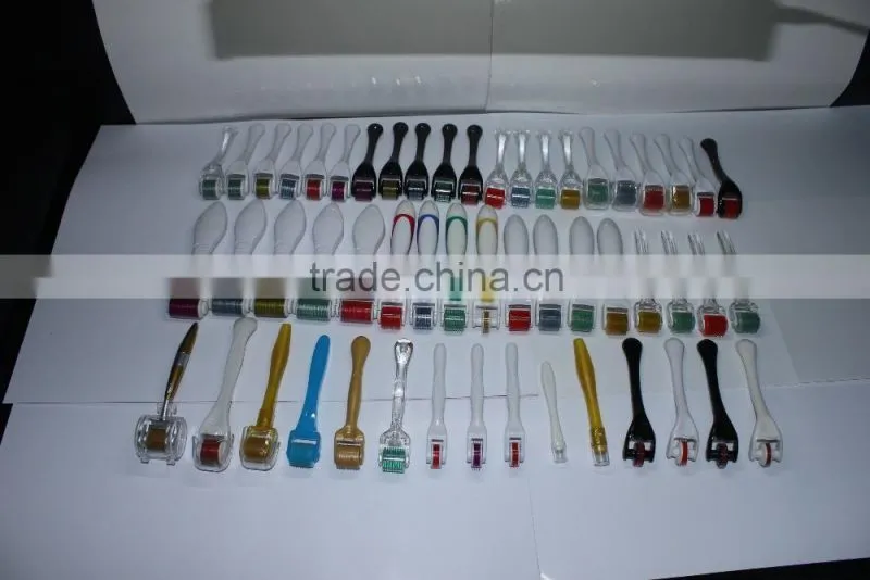 DRS microneedling dermaroller 540 hair loss treatment micro needle roller home use titanium 540 derma roller L015