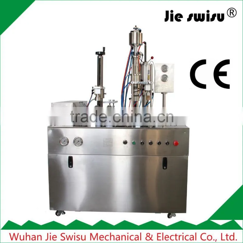 Shaving foam bag on valve aerosol filling machine