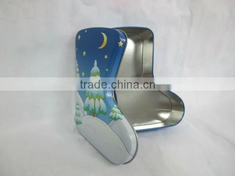 Cheap price christmas gift tin box/shoe polish tin