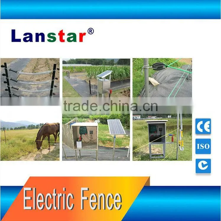 Lanstar solar powered farm electric fence energizer/ energiser forest fence products