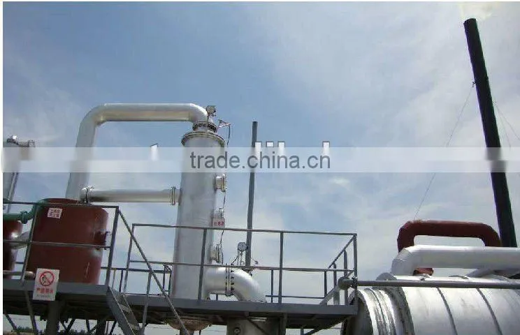 Waste tire pyrolysis plant