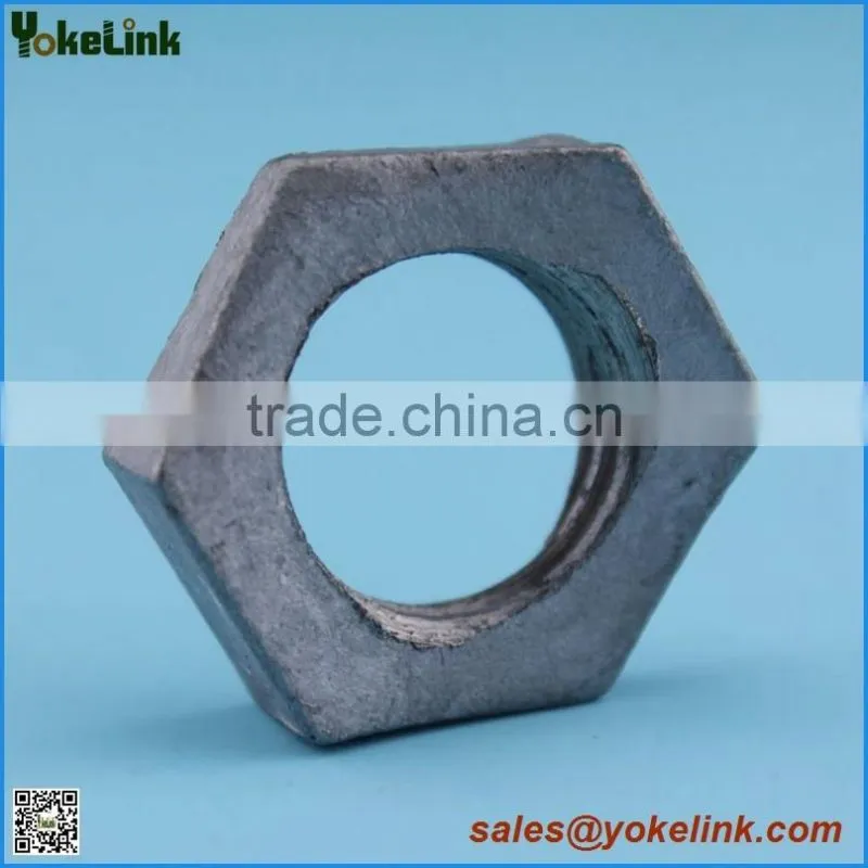 Carbon steel HDG Concave hex lock nut