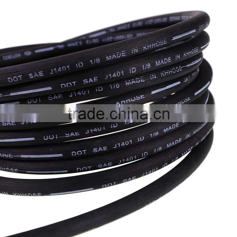 2017 New design 5m 1/8HL Black Smooth Rubber Tubing , Coolant Radiator Brake Fluid Tube Hose Pipe