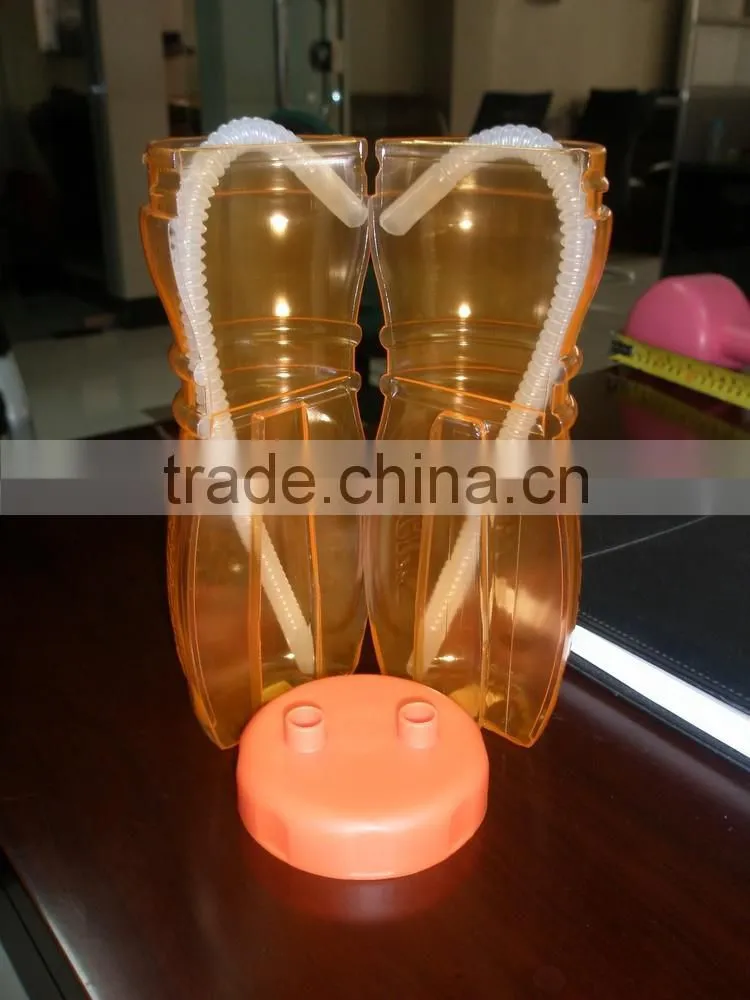 bottle with drinking tube,OEM drinking bottle With Handle, Sport bottle for kids Plastic Water Bottle