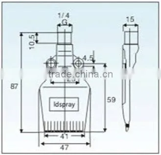 ABS Windjet compressed air stream spray nozzle
