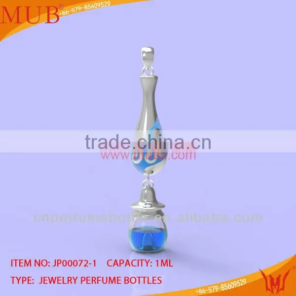 Glass Jewelry Vase Shape Necklace Glass Bottle