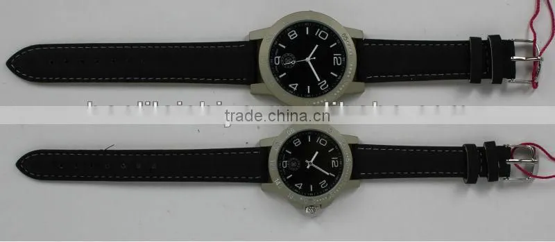 Marvelous fashionable well-formed bolda cheapest men quartz PU leather watches