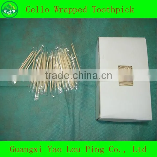 Mint toothpick in paper box wooden mint flavor toothpick