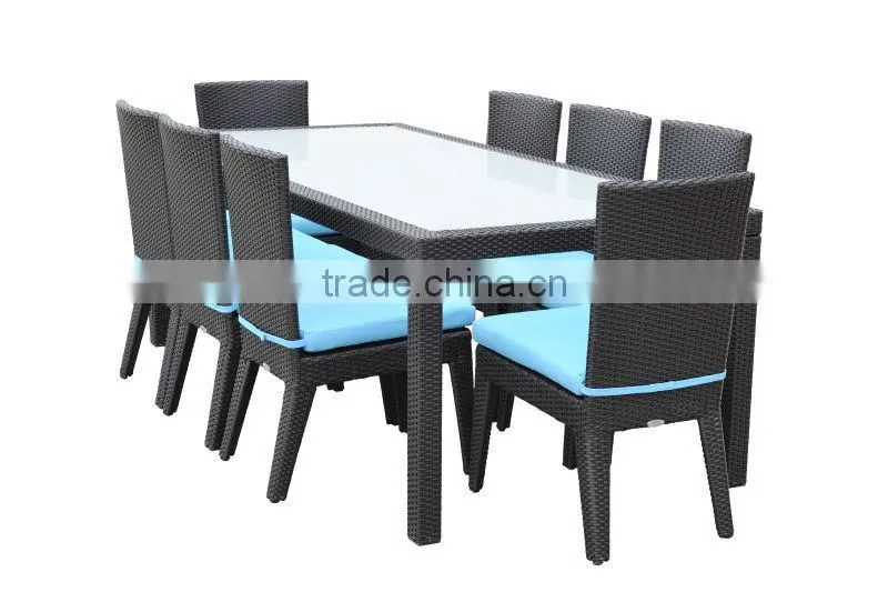 Luxury hotel rattan dining furniture (2107T+FC007)