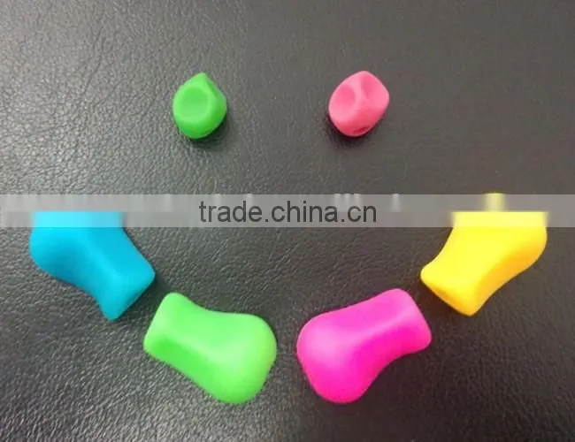 FDA LFGB Colored Pencil Grips, Silicone Rubber Handwriting Pencil Grips
