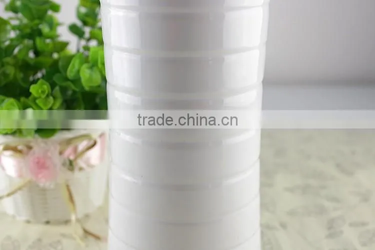 Unique Strip Ceramic Flower Vase, Chinese Ceramic Vases