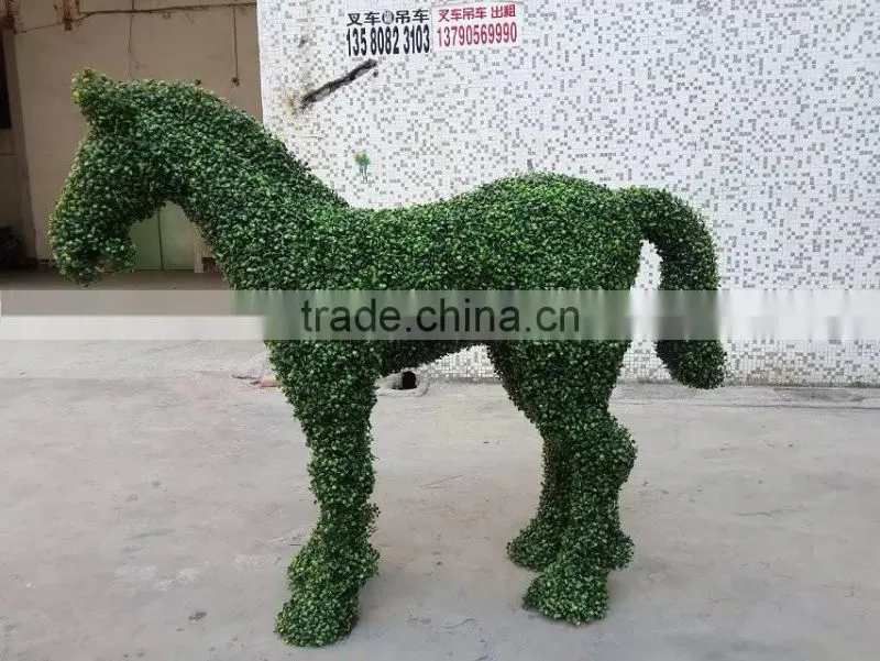 Simulation topiary animal sculptures for theme park decoration
