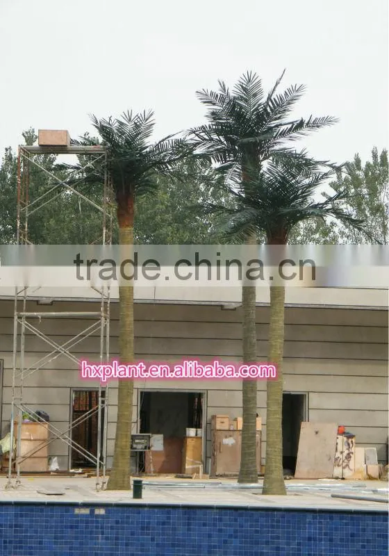 Artificial big tower palm trees