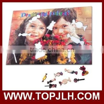 Topjlh 2017 Hot Blanks DIY wood Sublimation MDF Puzzle