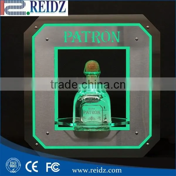 Alibaba led light bottle holder bar shelf liquor rack bar
