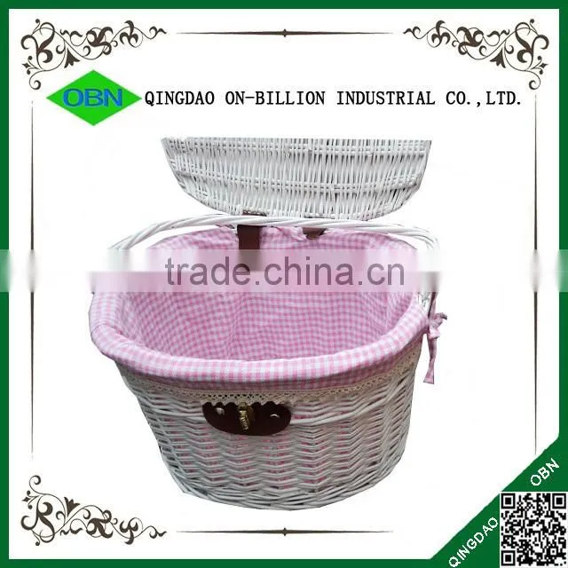 Trade assurance woven wicker bike front basket