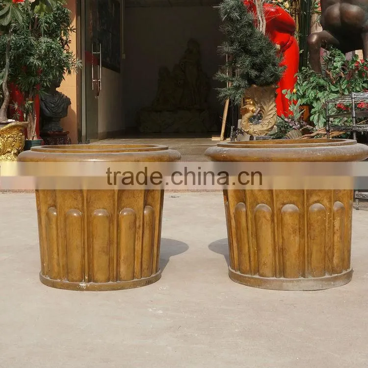 Fiberglass planter flowerpot