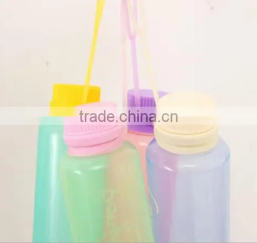 Travel Folding Silicone Water Bottle With Handle Clear Item For Drinks
