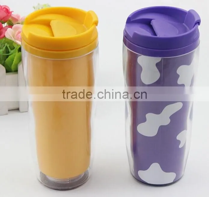 Double Wall Plastic Cup Sports water bottle coffee mug