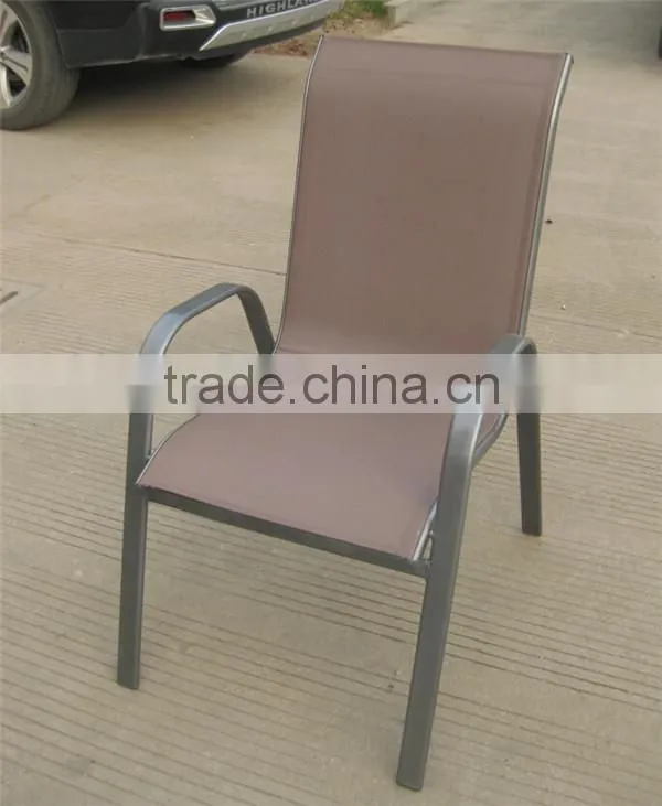 Single metal sling chair