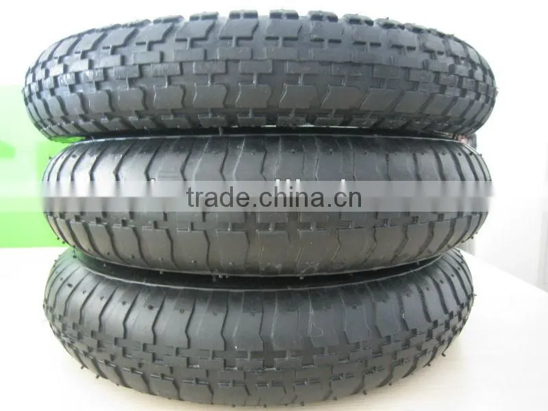 jiaonan popular pattern and hot sale 350-8 wheelbarrow tires