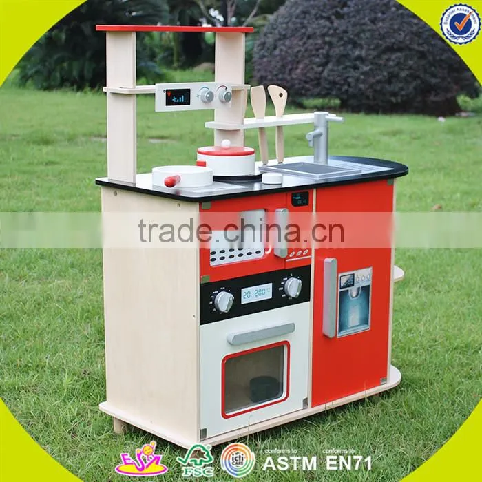 Wholesale top quality wooden kids kitchen toy wonderful wooden kids kitchen toy W10C049